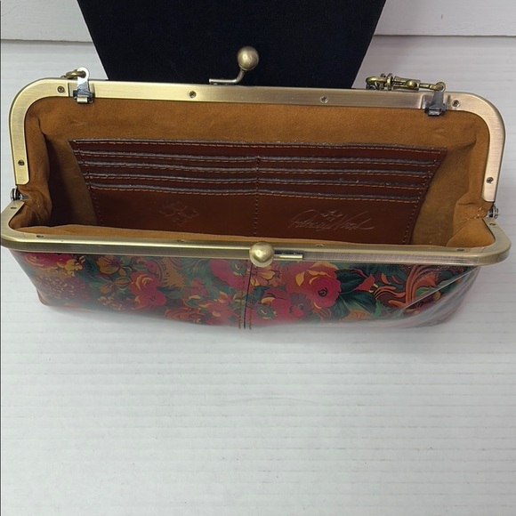 PATRICIA NASH Rustic Nature Potenaz Floral Leather Handbag Purse - Picture 4 of 7